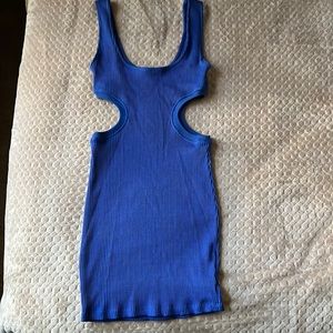 cobalt blue zara dress